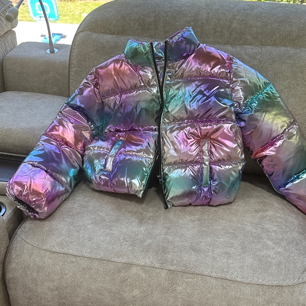 Iridescent Kids Puffer Jacket